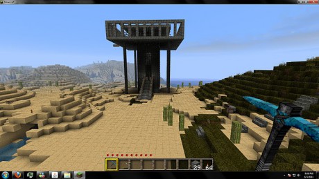 Minecraft fortress house base castle desert texture pack .jpg